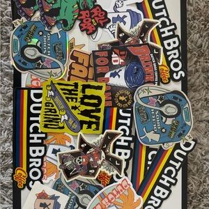Vibrant Dutch Bros Sticker Collection